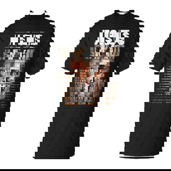 Lion Christian Jesus Is My God Lord King Savior Good Friday T-Shirt