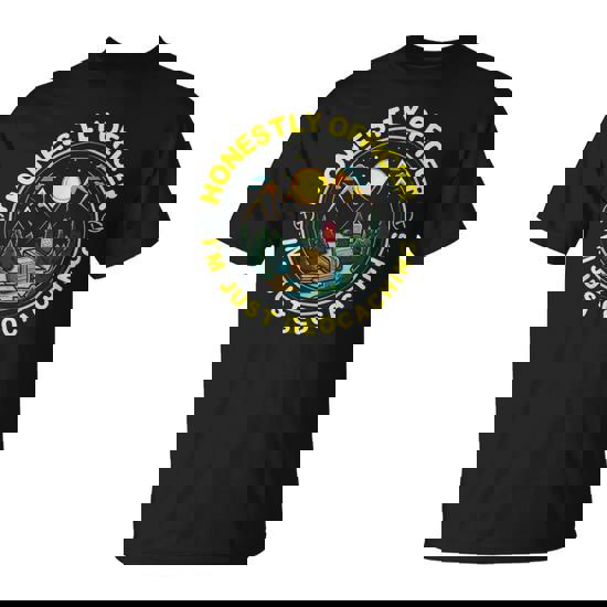 Honestly Officer I'm Just Geocaching Map Reading Geocache T-Shirt