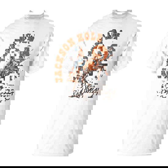 Jackson Hole Wyoming Vintage Cowboy T-Shirt