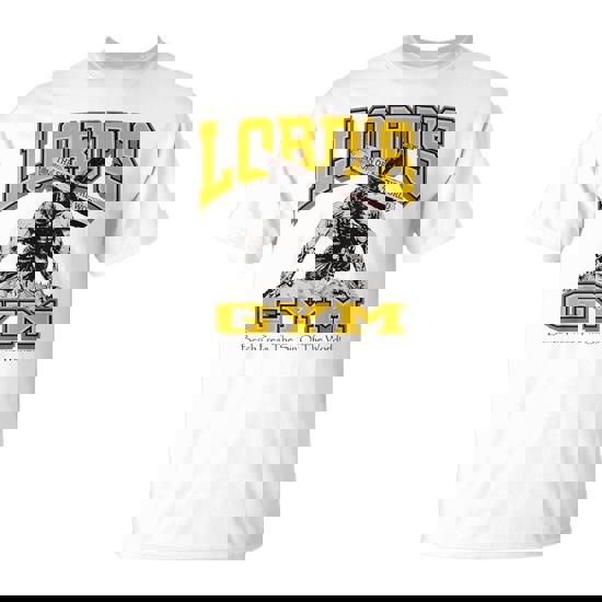 Lords Gym Bench Press The Sin Of The World Jesus Gym Wear T-Shirt