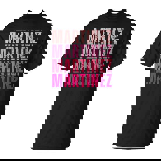 Martinez Personalized Name I Love Martinez Vintage T-Shirt