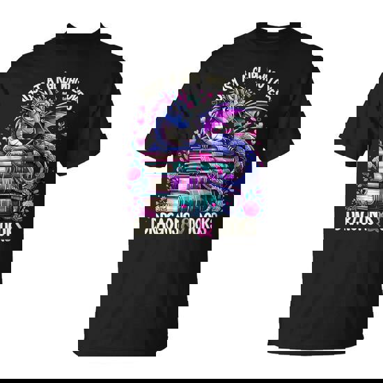 Just A Girl Who Loves Dragons And Books Dragon Reading T-Shirt