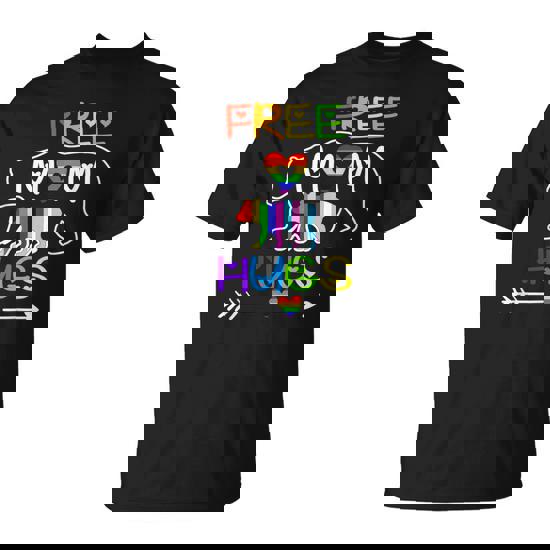 Lgbtq Pride Mama Bear Free Mom Hugs Pride Rainbow T-Shirt