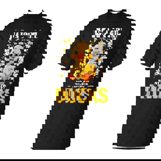 Just A Girl Who Loves Ducks Girl Cute Duck T-Shirt