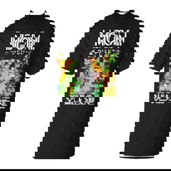 Mom Of The Wild One 1St Birthday Safari Family Matching T-Shirt