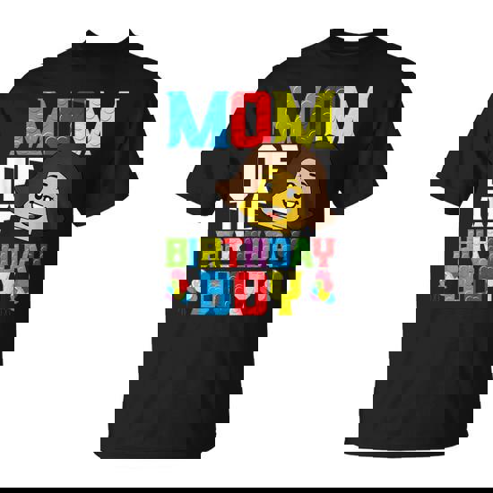 Mom Of The Birthday Boy Building Blocks Master Builder T-Shirt