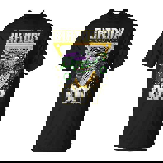 Monster Truck Birthday Boy Monster Truck Are My Jam Lovers T-Shirt