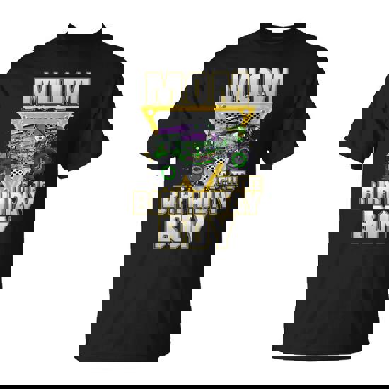 Mom Of The Birthday Boy Monster Truck Birthday Novelty T-Shirt