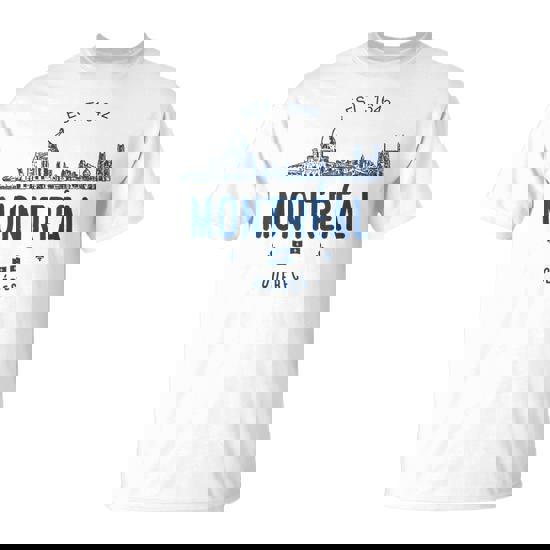 Montreal City Architectural Landmarks Quebec Flag T-Shirt