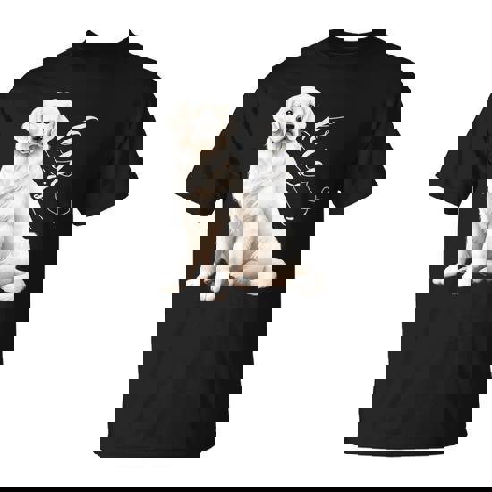 Love Is White English Cream Golden Retriever Mom Dog Puppy T-Shirt