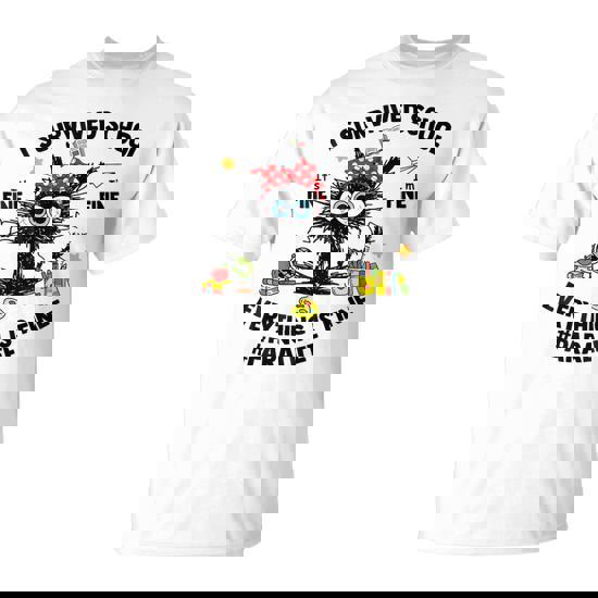 I Survived School Para Life Everything Is Fine Cat T-Shirt