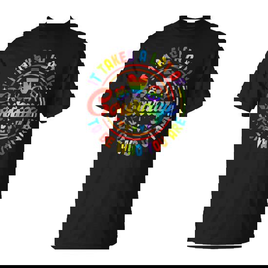 It Takes A Lot Of Courage Rainbow Heart Gay Pride Lgbt Month T-Shirt