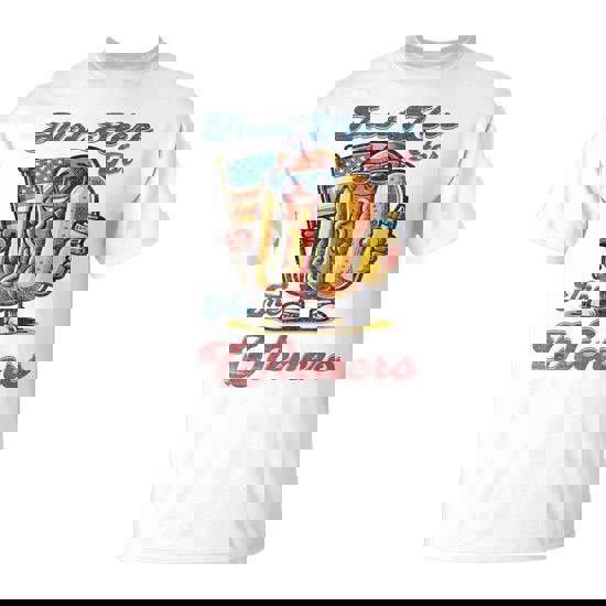 Hot Dog I'm Just Here For The Wieners 4Th Of July Women T-Shirt