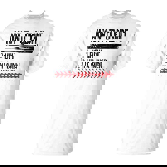 How To Bunt Don't Hit A Dinger Baseball Softball Men T-Shirt