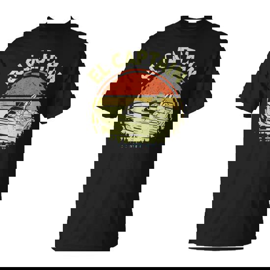 Motor Boat El Captain- Father Day Papa Boating Dad T-Shirt