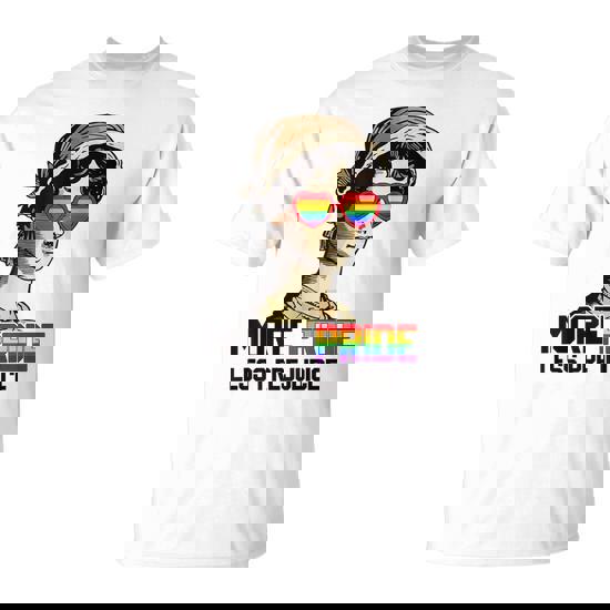 More Pride Less Prejudice Lgbt Gay Proud Ally Pride Month T-Shirt