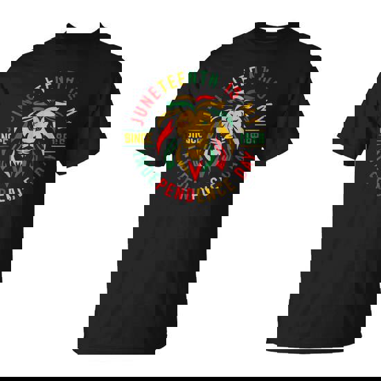 Junenth Is My Independence Day Lion Free Ish Since 1865 T-Shirt