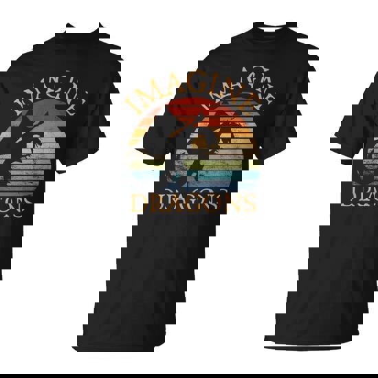 Imagine Magical And Mythical Fantasy Dragons Boys Girls T-Shirt