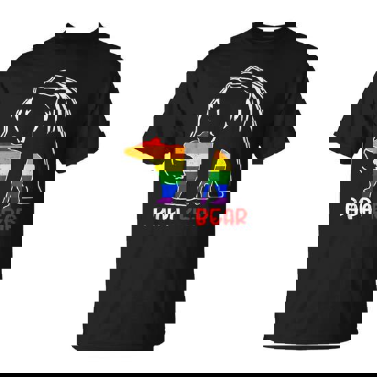 Lgbt Papa Bear Gay Pride Equal Rights Rainbow T-Shirt