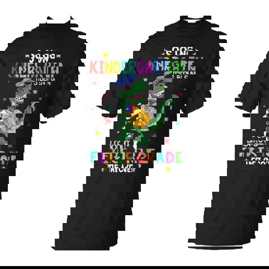 Kindergarten Graduation 2024 Graduate Dinosaur T-Rex Boys T-Shirt