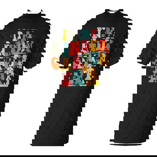 In My Kindergarten Teacher Era Kinder Groovy Retro T-Shirt