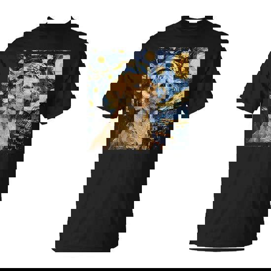 Labrador Retriever Dog Van Gogh Style Starry Night T-Shirt