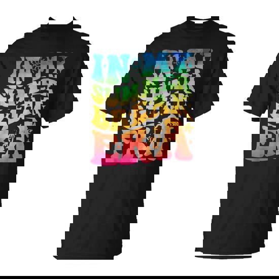 In My Summer Break Era Summer Break Groovy Teacher Tie Dye T-Shirt