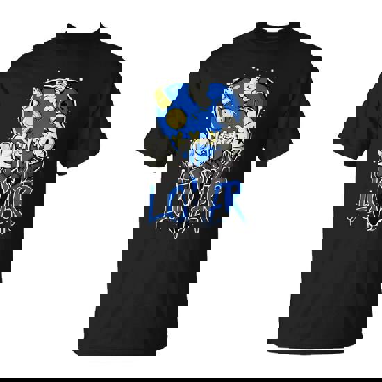 Loser Lover Heart Dripping Graffiti Racer Blue Matching T-Shirt