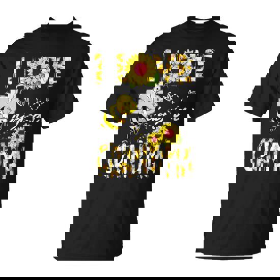 I Love Being A Grandma Sunflower Bee Lover Mother's Day Cute T-Shirt