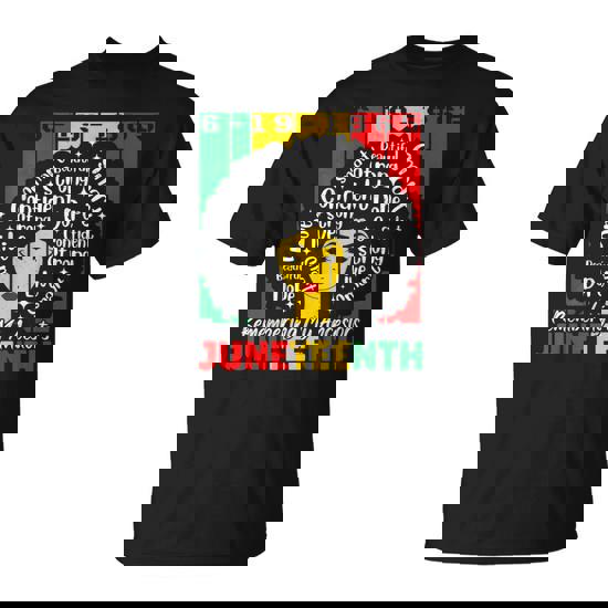 Junenth Celebrating Black Freedom 1865 Pride Black Women T-Shirt