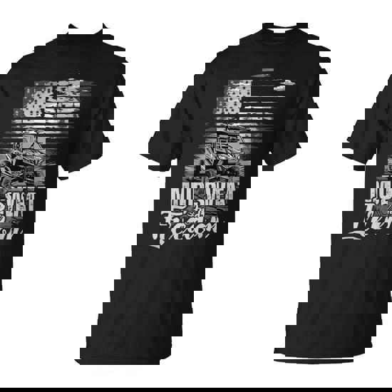 Mud Sweat And Freedom Patriotic American Offroad Sxs Utv T-Shirt