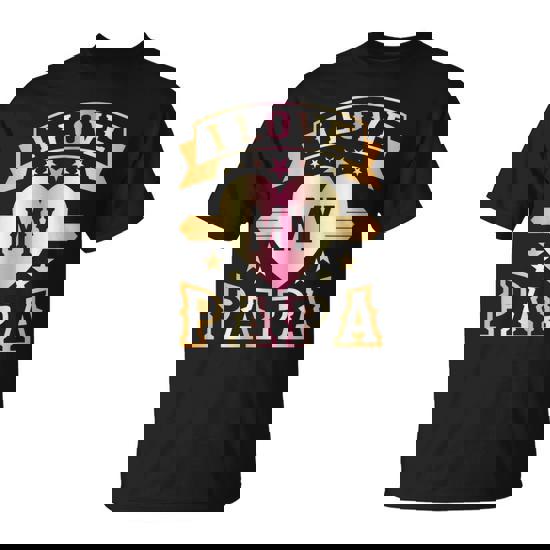 I Love My Papa Father Day Vintage T-Shirt