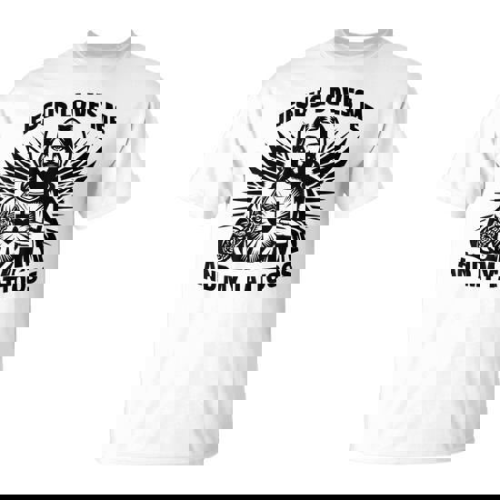 Jesus Loves Me And My Tattoos Saying Tattoo Lover T-Shirt