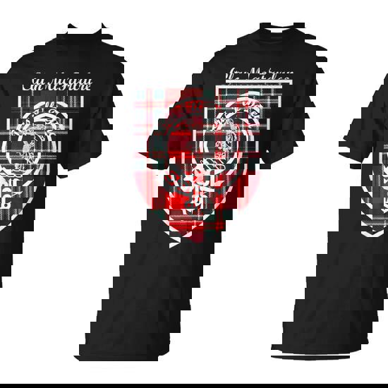 Macfarlane Surname Last Name Scottish Clan Tartan Crest T-Shirt