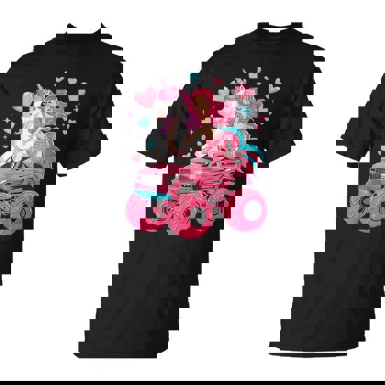 Mermaid Unicorn Monster Truck Birthday Party Monster Truck T-Shirt