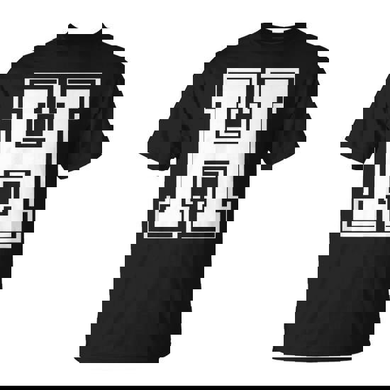 Letter H Name Initial Varsity Alphabet Monogram T-Shirt