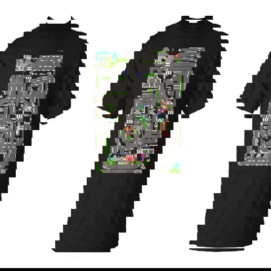 Kid Play Cars On Dad Back Race Track Mat Fathers Day T-Shirt