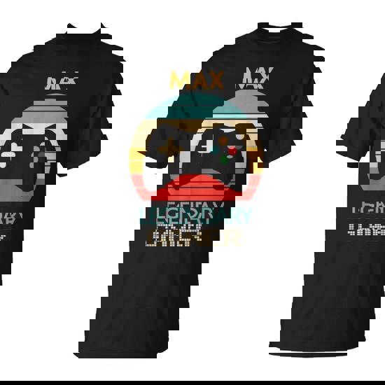Max Name Personalised Legendary Gamer T-Shirt