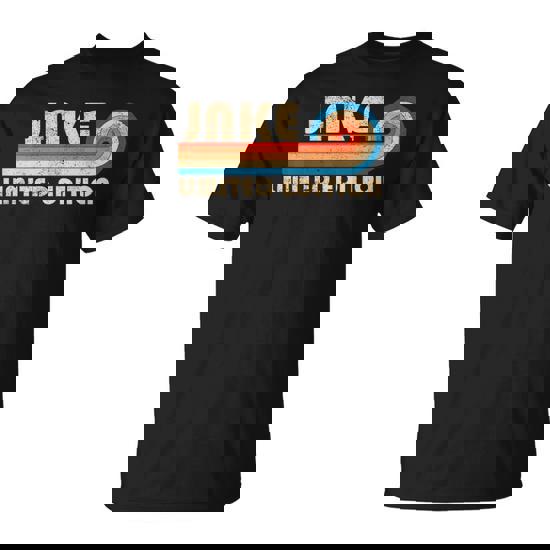 Jake Name Personalized Retro Vintage Birthday T-Shirt