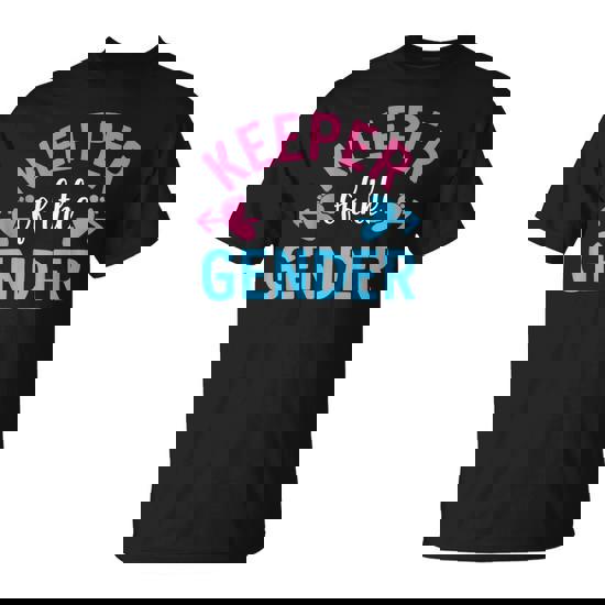 Keeper Of The Gender Cute Reveal Baby Announcement Party T-Shirt