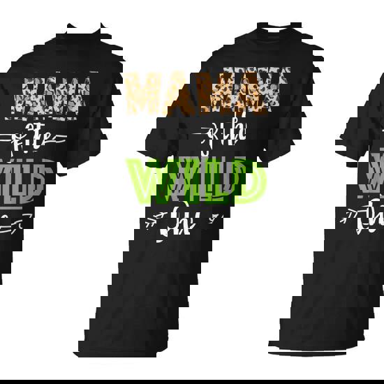 Mama Of The Wild One Zoo Animal 1St Birthday Safari Theme T-Shirt