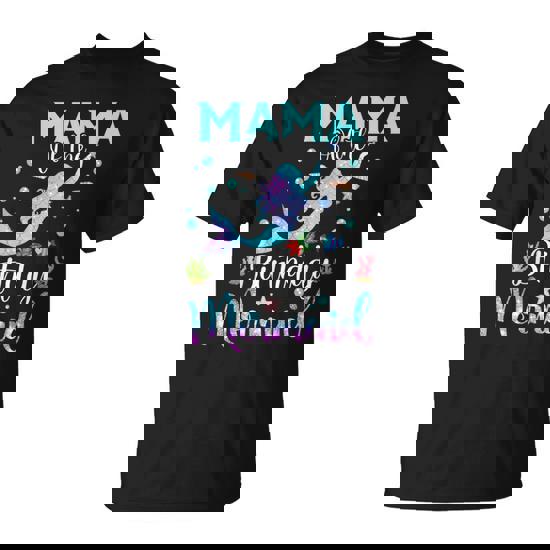 Mama Of The Birthday Mermaid Matching Family Party T-Shirt