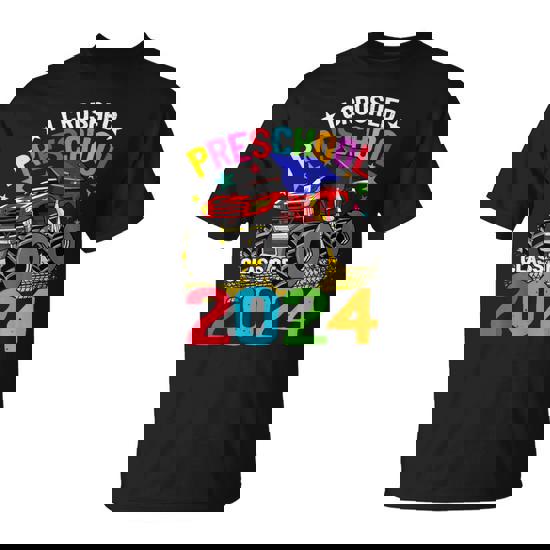 I Crushed Preschool Monster Truck Graduation Class Of 2024 T-Shirt