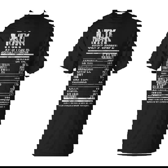 Mark Nutrition Personalized Name Name Facts T-Shirt