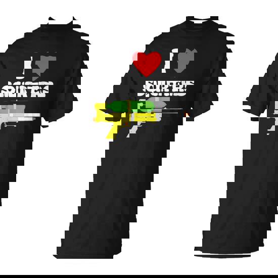 I Love Squirters 80'S Squirt Guns Awesome Retro T-Shirt