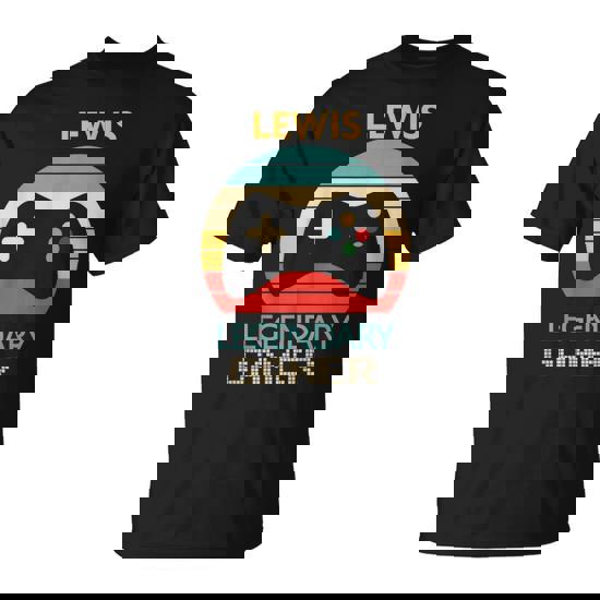 Lewis Name Personalised Legendary Gamer T-Shirt