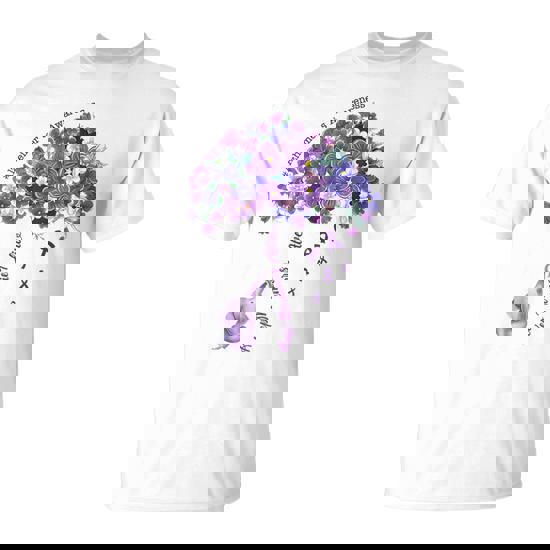 Keep Memories Alive Purple Elephant Alzheimer's Awareness T-Shirt