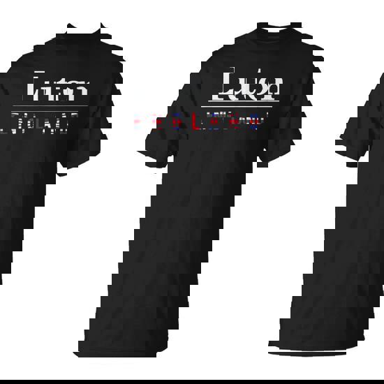 Luton English Flag Name Of The City In England T-Shirt