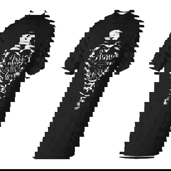 International Nurses Day 2024 Nursing Is A Work Of Heart T-Shirt