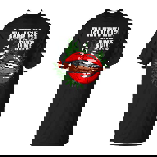 Marijuana Weed 420 Weed Sexy Lips Cannabis Marijuana T-Shirt